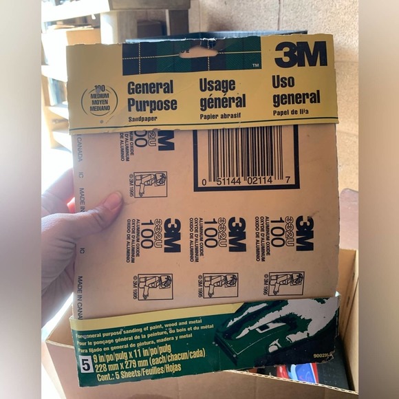 3M Thinsulate Storage & Organization New 3m Sandpaper Sheets 9 X 1